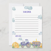 トラクターファーム時間カプセルノートメッセージカード サンキューカード (正面)