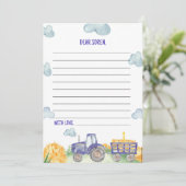 トラクターファーム時間カプセルノートメッセージカード サンキューカード (スタンド正面)