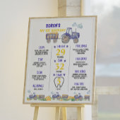 トラクターファーム最初の誕生日マイルストーンサイン ポスター