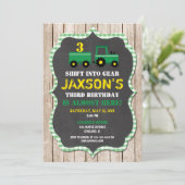 トラクターファーム誕生日の招待ボーイウッド 招待状 (スタンド正面)