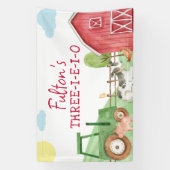 トラクターファーム誕生日パーティバナー 横断幕 (縦)