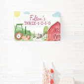 トラクターファーム誕生日パーティバナー 横断幕 (インサイチュ)