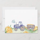 トラクターファーム誕生日パーティフォトサンキューカード サンキューカード (裏面)