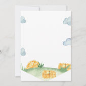 トラクターファーム誕生日パーティーの招待 招待状 (裏面)