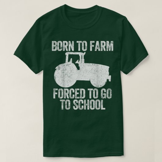 トラクターファーム農業農家 Tシャツ (デザイン正面)