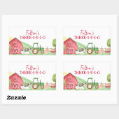 トラクターファーム長方形ゲーブルボックスシール 長方形シール (シート)