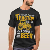 トラクタープル週末予測トラクタービールGif Tシャツ (正面)