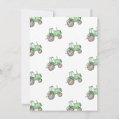 トラクターベビーシャワーサンキューカード サンキューカード (裏面)