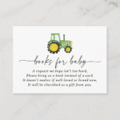 トラクターベビー用ベビシャワーブック エンクロージャーカード (正面)