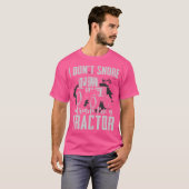 トラクターラバートラクターファン農業農家おもしろいトラ Tシャツ (正面フル)