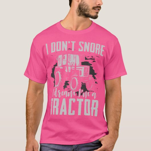 トラクターラバートラクターファン農業農家おもしろいトラ Tシャツ (正面)