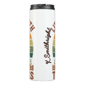 トラクター乗り物で人生を楽しむ タンブラー (裏面)