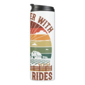 トラクター乗り物で人生を楽しむ タンブラー (回転右)