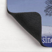 トラクター及び星のマウスパッド: あなたの商号を加えて下さい マウスパッド (コーナー)