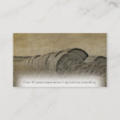 トラクター及び風車の名刺 名刺 (裏面)