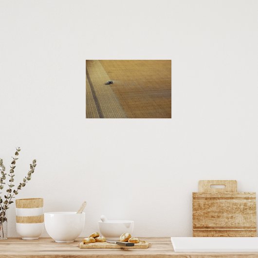 トラクター収穫 ポスター (キッチン)