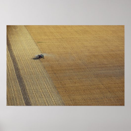 トラクター収穫 ポスター (正面)