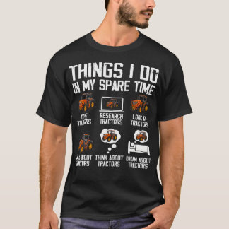 トラクター大好きな6つの趣味 Tシャツ