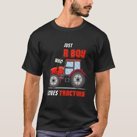 トラクター大好き少年 農場3 Tシャツ (正面)