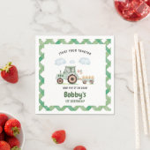 トラクター始動！1歳の誕生日 スタンダードカクテルナプキン (インサイチュ)