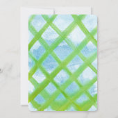 トラクター少年の最初の誕生日を開始 招待状 (裏面)