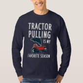 トラクター引き上げ農作業者 Tシャツ (正面)