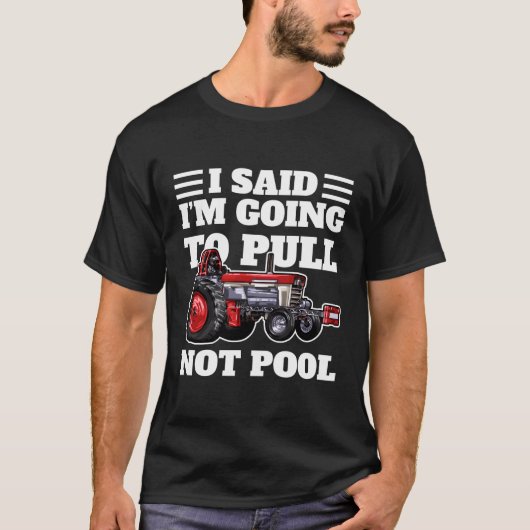 トラクター引っ張るトラクター引っ張る Tシャツ (正面)