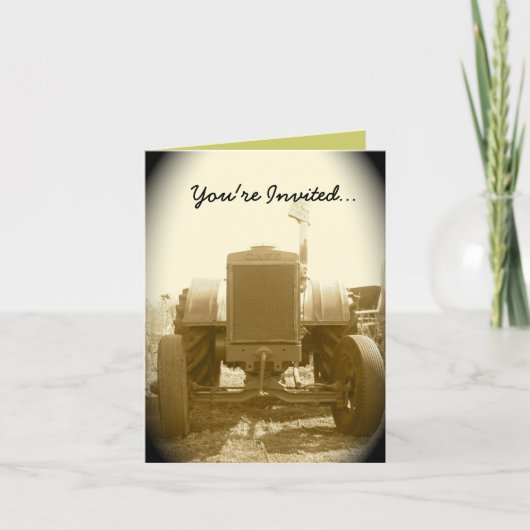 トラクター招待状- – オールドトラクター 招待状 (正面)