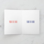 トラクター漫画イラストレーション カード (内部)