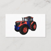 トラクター漫画イラストレーション 名刺 (裏面)