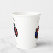 トラクター漫画イラストレーション 紙コップ (左)