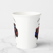 トラクター漫画イラストレーション 紙コップ (右)