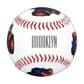 トラクター漫画イラストレーション 野球ボール (正面)