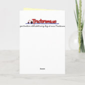 トラクター父のデイカード：古いトラクターと納屋 カード (裏面)