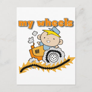 トラクター私の車輪のTシャツおよびギフト ポストカード