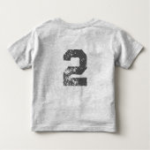 トラクター素朴ファームボーイ誕生日ボーイ トドラーTシャツ (裏面)