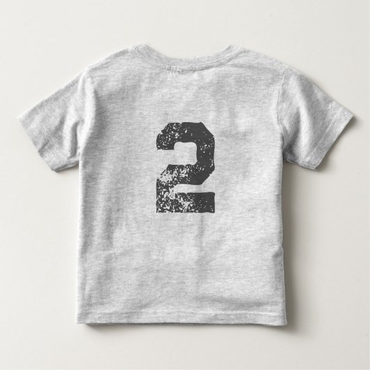 トラクター素朴ファームボーイ誕生日ボーイ トドラーTシャツ (裏面)