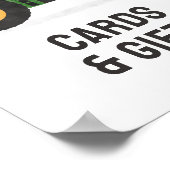 トラクター誕生日カードとギフトサイン ポスター (角)