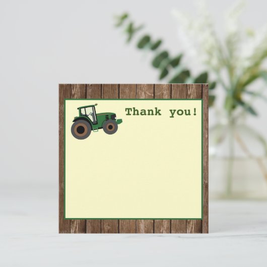 トラクター誕生日サンキューファーム誕生日 サンキューカード (スタンド正面)