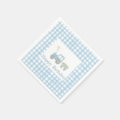 トラクター誕生日ナプキン スタンダードカクテルナプキン (角)