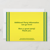 トラクター誕生日パーティーの招待（任意の年齢） 招待状 (裏面)