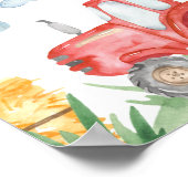 トラクター誕生日初年度フォトマイルストーン記号 ポスター (角)