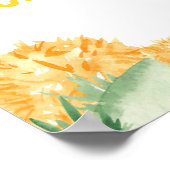 トラクター誕生日初年度フォトマイルストーン記号 ポスター (角)