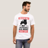 トラクター警告について自発的に話す可能性がある Tシャツ (正面フル)