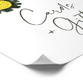 トラクター赤ちゃんシャワーカードとギフトサイン ポスター (角)