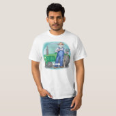 トラクター農家の顔 Tシャツ (正面フル)