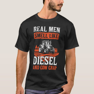 トラクター農家実在ことわざ男性ディーゼルのような臭い Tシャツ