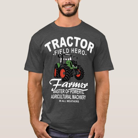 トラクター農家農業農場 Tシャツ (正面)