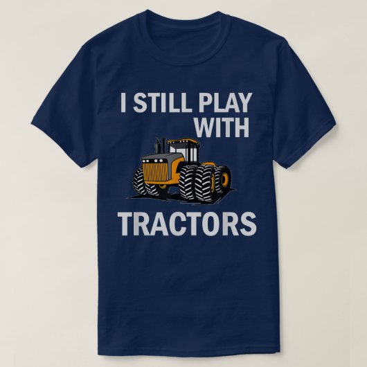 トラクター遊ズ農業農家 Tシャツ (デザイン正面)