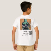「トラクター運転できるかな?」子供用Tシャツ Tシャツ (裏面フル)